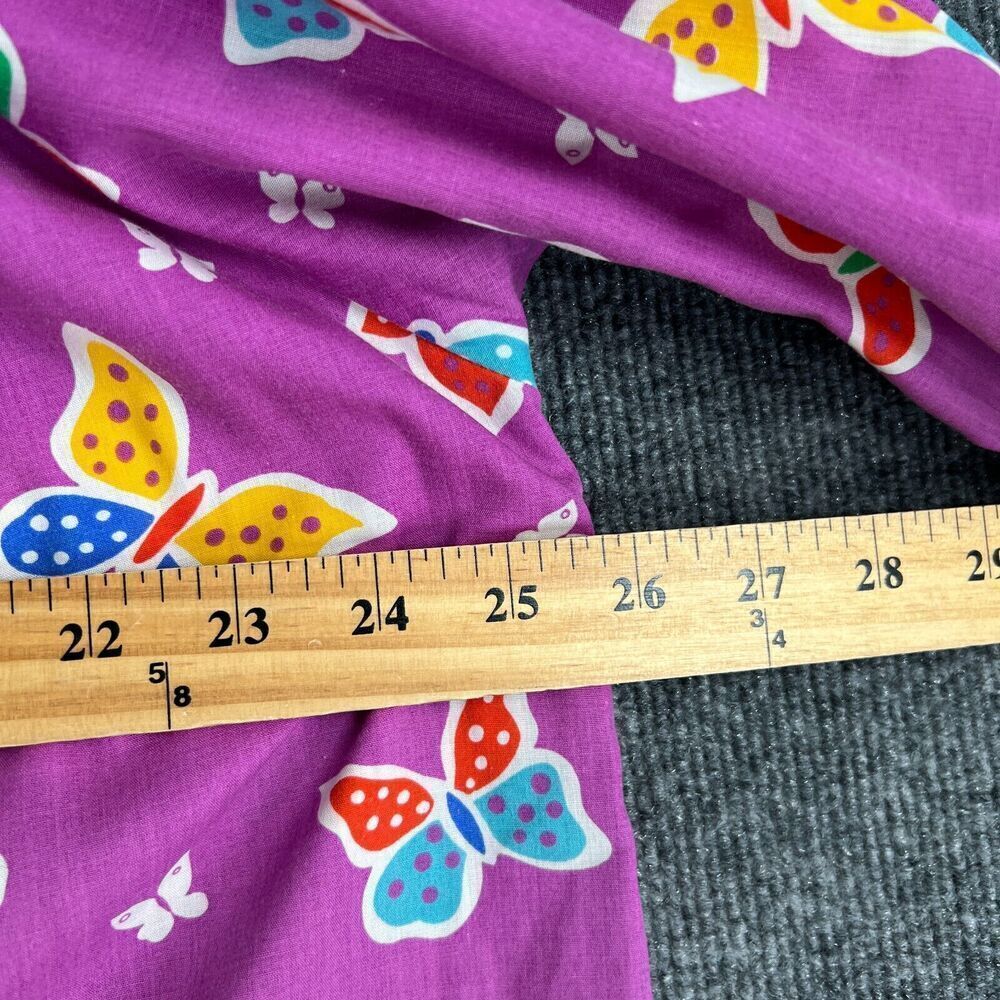 Vintage Sabrina Mervyns Womens House Dress MuuMuu Size 14 Purple Butterfly Print - Picture 10 of 11